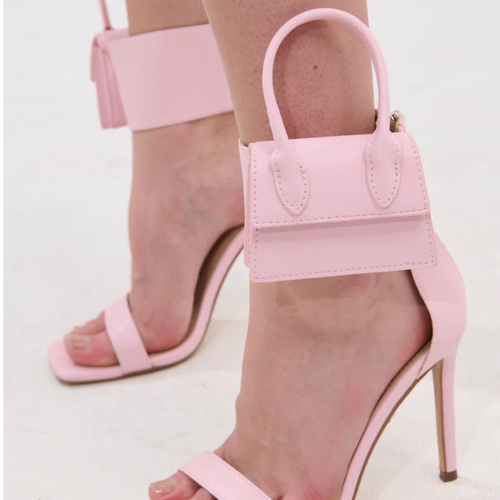 Pink Sandals with Mini Bag